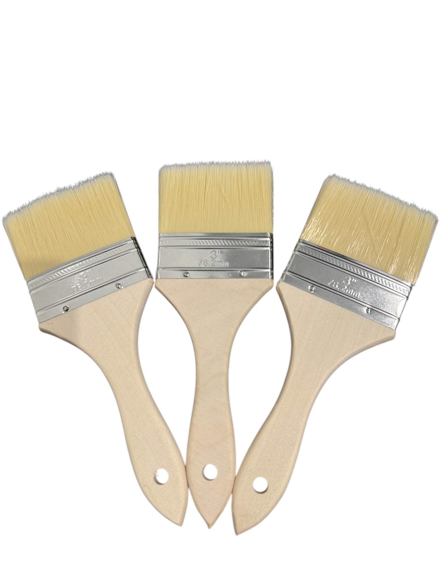Pack of 3 75mm Brushes